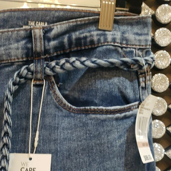 Mwt Kensie 31 Blue Relaxed Fit Jeans with High-Rise Waist and Full Length - Picture 8 of 8